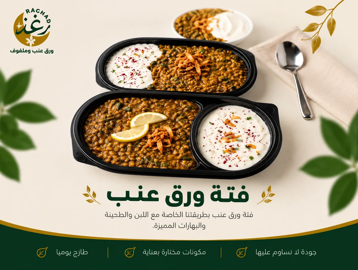 فتة ورق عنب من رغد في جدة